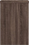 vidaXL - Plantenstandaards - 2 - st - 25x25x35 - cm - bewerkt - hout - bruin - eiken