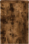 vidaXL - Plantenstandaards - 2 - st - 25x25x35 - cm - bewerkt - hout - gerookt - eiken