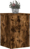 vidaXL - Plantenstandaards - 2 - st - 25x25x35 - cm - bewerkt - hout - gerookt - eiken
