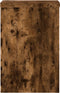 vidaXL - Plantenstandaards - 2 - st - 25x25x35 - cm - bewerkt - hout - gerookt - eiken