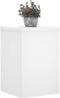 vidaXL - Plantenstandaards - 2 - st - 25x25x35 - cm - bewerkt - hout - wit