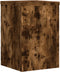 vidaXL - Plantenstandaards - 2 - st - 25x25x35 - cm - bewerkt - hout - gerookt - eiken