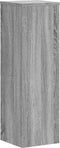 vidaXL - Plantenstandaards - 2 - st - 25x25x80 - cm - bewerkt - hout - grijs - sonoma