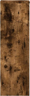 vidaXL - Plantenstandaards - 2 - st - 25x25x80 - cm - bewerkt - hout - gerookt - eiken