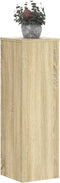 vidaXL - Plantenstandaards - 2 - st - 25x25x80 - cm - bewerkt - hout - sonoma - eiken