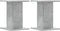 vidaXL - Plantenstandaards - 2 - st - 30x30x40 - cm - bewerkt - hout - betongrijs
