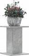 vidaXL - Plantenstandaards - 2 - st - 30x30x40 - cm - bewerkt - hout - betongrijs