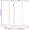 vidaXL - Plantenstandaards - 2 - st - 30x30x40 - cm - bewerkt - hout - betongrijs
