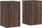 vidaXL - Plantenstandaards - 2 - st - 30x30x50 - cm - bewerkt - hout - bruin - eiken