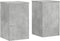 vidaXL - Plantenstandaards - 2 - st - 30x30x50 - cm - bewerkt - hout - betongrijs