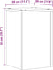 vidaXL - Plantenstandaards - 2 - st - 30x30x50 - cm - bewerkt - hout - sonoma - eiken