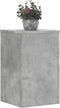 vidaXL - Plantenstandaards - 2 - st - 30x30x50 - cm - bewerkt - hout - betongrijs