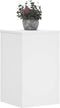 vidaXL - Plantenstandaards - 2 - st - 30x30x50 - cm - bewerkt - hout - wit