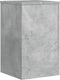 vidaXL - Plantenstandaards - 2 - st - 30x30x50 - cm - bewerkt - hout - betongrijs