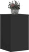 vidaXL - Plantenstandaards - 2 - st - 30x30x50 - cm - bewerkt - hout - zwart