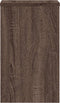 vidaXL - Plantenstandaards - 2 - st - 30x30x50 - cm - bewerkt - hout - bruin - eiken