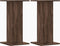 vidaXL - Plantenstandaards - 2 - st - 30x30x60 - cm - bewerkt - hout - bruin - eiken