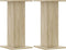 vidaXL - Plantenstandaards - 2 - st - 30x30x60 - cm - bewerkt - hout - sonoma - eiken
