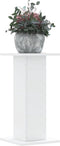 vidaXL - Plantenstandaards - 2 - st - 30x30x60 - cm - bewerkt - hout - wit