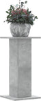 vidaXL - Plantenstandaards - 2 - st - 30x30x60 - cm - bewerkt - hout - betongrijs