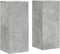 vidaXL - Plantenstandaards - 2 - st - 30x30x70 - cm - bewerkt - hout - betongrijs