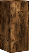 vidaXL - Plantenstandaards - 2 - st - 30x30x70 - cm - bewerkt - hout - gerookt - eiken