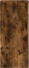 vidaXL - Plantenstandaards - 2 - st - 30x30x70 - cm - bewerkt - hout - gerookt - eiken