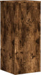 vidaXL - Plantenstandaards - 2 - st - 30x30x70 - cm - bewerkt - hout - gerookt - eiken