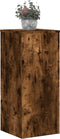 vidaXL - Plantenstandaards - 2 - st - 30x30x70 - cm - bewerkt - hout - gerookt - eiken