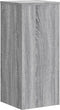vidaXL - Plantenstandaards - 2 - st - 30x30x70 - cm - bewerkt - hout - grijs - sonoma