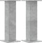 vidaXL - Plantenstandaards - 2 - st - 30x30x80 - cm - bewerkt - hout - betongrijs