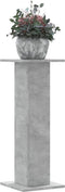 vidaXL - Plantenstandaards - 2 - st - 30x30x80 - cm - bewerkt - hout - betongrijs