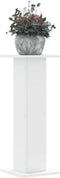 vidaXL - Plantenstandaards - 2 - st - 30x30x80 - cm - bewerkt - hout - wit