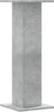 vidaXL - Plantenstandaards - 2 - st - 30x30x80 - cm - bewerkt - hout - betongrijs