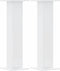 vidaXL - Plantenstandaards - 2 - st - 30x30x95 - cm - bewerkt - hout - wit