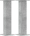 vidaXL - Plantenstandaards - 2 - st - 30x30x95 - cm - bewerkt - hout - betongrijs