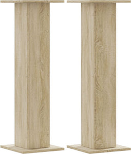 vidaXL - Plantenstandaards - 2 - st - 30x30x95 - cm - bewerkt - hout - sonoma - eiken