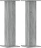 vidaXL - Plantenstandaards - 2 - st - 30x30x95 - cm - bewerkt - hout - grijs - sonoma