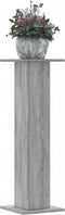 vidaXL - Plantenstandaards - 2 - st - 30x30x95 - cm - bewerkt - hout - grijs - sonoma