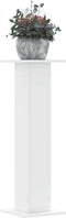 vidaXL - Plantenstandaards - 2 - st - 30x30x95 - cm - bewerkt - hout - wit
