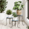 vidaXL - Plantenstandaards - 3 - st - keramiek - blauw - en - wit