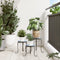 vidaXL - Plantenstandaards - 3 - st - keramiek - blauw - en - wit
