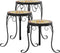 vidaXL - Plantenstandaards - 3 - st - keramiek - terracottakleurig - en - wit
