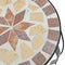 vidaXL - Plantenstandaards - 3 - st - keramiek - terracottakleurig - en - wit
