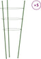 vidaXL - Plantensteunen - 5 - st - met - 3 - ringen - 45 - cm - staal - groen
