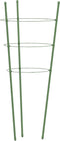 vidaXL - Plantensteunen - 5 - st - met - 3 - ringen - 45 - cm - staal - groen
