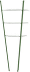 vidaXL - Plantensteunen - 5 - st - met - 3 - ringen - 60 - cm - staal - groen