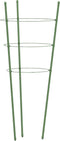 vidaXL - Plantensteunen - 5 - st - met - 3 - ringen - 75 - cm - staal - groen