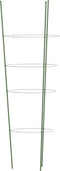 vidaXL - Plantensteunen - 5 - st - met - 4 - ringen - 90 - cm - staal - groen