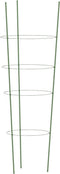 vidaXL - Plantensteunen - 5 - st - met - 4 - ringen - 90 - cm - staal - groen